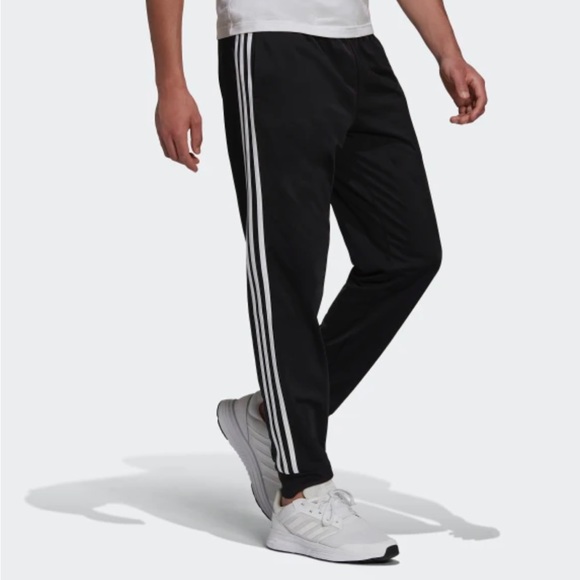 Adidas ESSENTIALS WARM-UP TAPERED 3-STRIPES TRACK PANTS - Picture 1 of 8